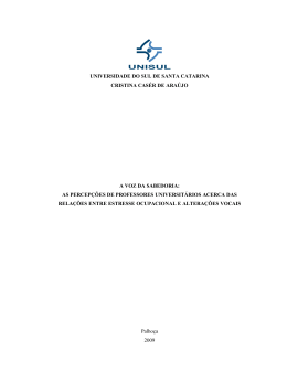 as percepções de professores universitár