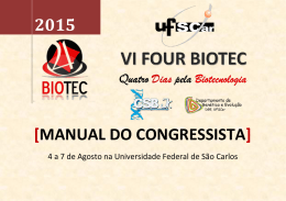 Manual do congressista - CSB Jr. - Universidade Federal de São