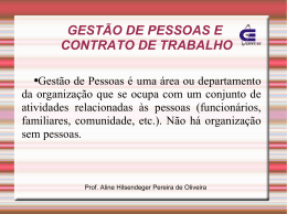GEST&Atilde;O DE PESSOAS E CONTRATO DE TRABALHO - Wiki do IF-SC
