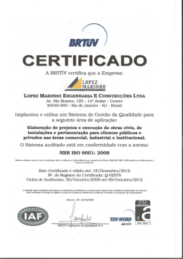 LOPEZ MARINHO ENGENHARIA E CONSTRUÇÕES LTDA