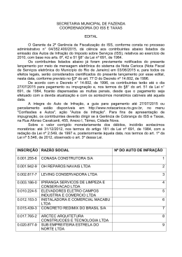 2&ordf; Ger&ecirc;ncia 26/06/2015 Edital com os Autos de Infra&ccedil;&atilde;o relativos aos