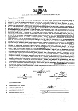 Ata do Convite 002/2015