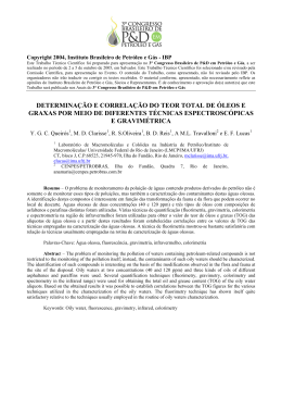 DETERMINA&Ccedil;&Atilde;O E CORRELA&Ccedil;&Atilde;O DO TEOR TOTAL DE