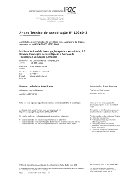 Anexo de certificado da acreditação L0360-2