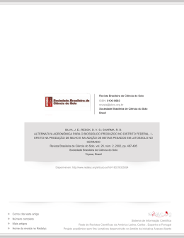 Redalyc.ALTERNATIVA AGRON&Ocirc;MICA PARA O BIOSS&Oacute;LIDO