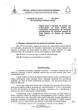 c&Acirc;MARA LEGISLATIVA Do DIsTRITo FEDERAL