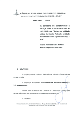 _ CÂMARA LEGISLATIVA DO DISTRITO FEDERAL