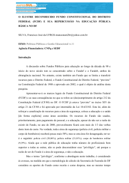 (fcdf) e sua repercussão na educação pública básica