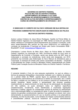 GOVERNO DO DISTRITO FEDERAL POL&Iacute;CIA MILITAR DO