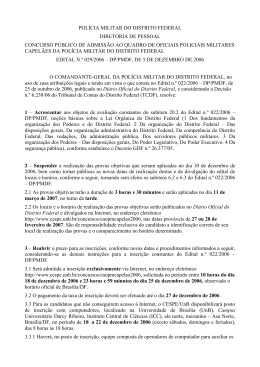 polícia militar do distrito federal diretoria de pessoal concurso