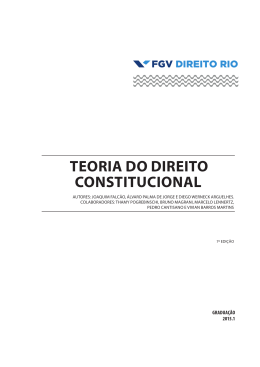 teoria do direito constitucional - FGV Direito Rio