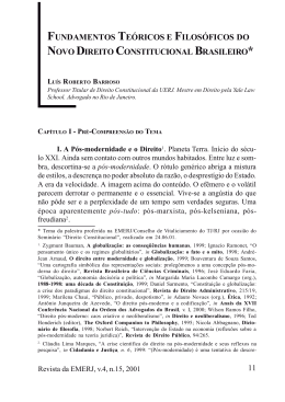fundamentos te&oacute;ricos e filos&oacute;ficos do novo direito constitucional
