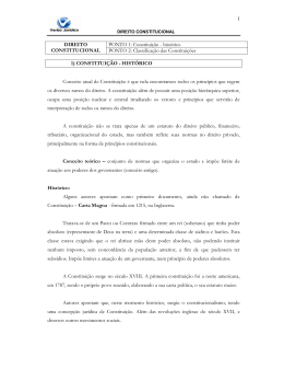 1 DIREITO CONSTITUCIONAL PONTO 1