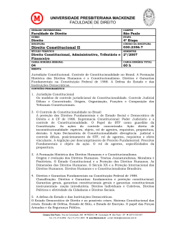 Direito Constitucional II