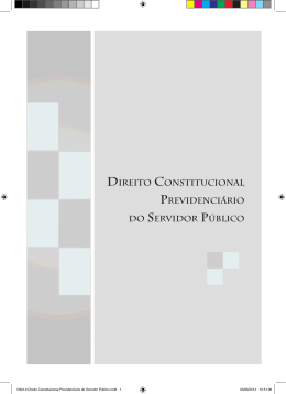 DIREITO CONSTITUCIONAL PREVIDENCI&aacute;RIO DO