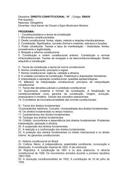 DIREITO CONSTITUCIONAL - Portal do Direito UFPR