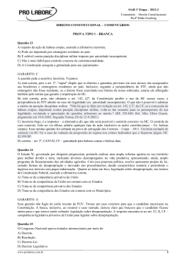 DIREITO CONSTITUCIONAL &ndash; COMENT&Aacute;RIOS