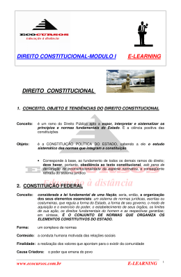 DIREITO CONSTITUCIONAL-MODULO I E