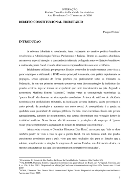 DIREITO CONSTITUCIONAL TRIBUT&Aacute;RIO INTRODU&Ccedil;&Atilde;O