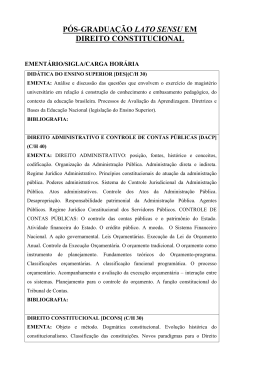 Ementa - Direito Constitucional