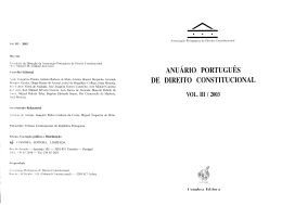 anu&aacute;rio portugu&ecirc;s de direito constitucional