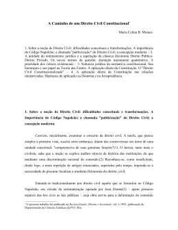 A Caminho de um Direito Civil Constitucional &ndash; Maria Celina