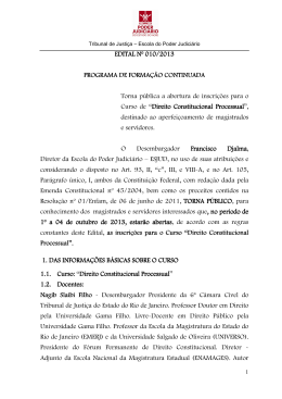 Edital nº 010 - Direito Constitucional