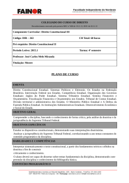 Direito Constitucional III