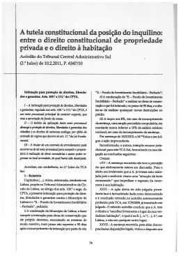 A tutela constitucional da posi&ccedil;&atilde;o do inquilino: entre o direito