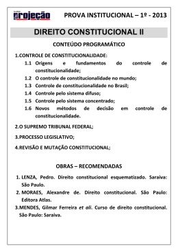 DIREITO CONSTITUCIONAL II