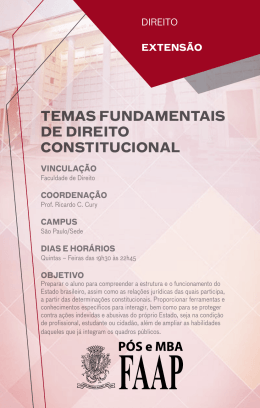 TEMAS FUNDAMENTAIS DE DIREITO CONSTITUCIONAL