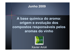 A base qu&iacute;mica do aroma: origem e evolu&ccedil;&atilde;o dos compostos