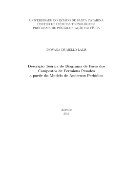 Descri&ccedil;&atilde;o Te&oacute;rica do Diagrama de Fases dos Compostos