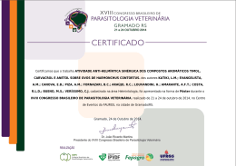 Certificamos que o trabalho ATIVIDADE ANTI