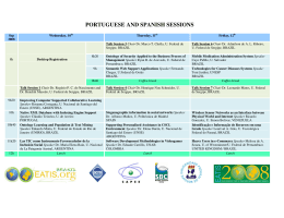 PORTUGUESE AND SPANISH SESSIONS