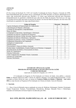 Edital - Universidade Federal de Pernambuco