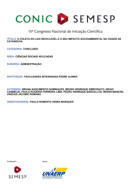 visualizar o trabalho - O Conic