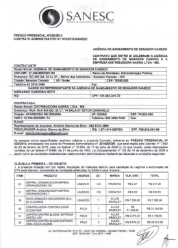 SANESC - Prefeitura de Senador Canedo