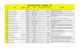 BOLETIM DE SERVI&Ccedil;O - SETEMBRO - 2010