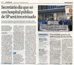 Secret&aacute;rio diz que s&oacute;