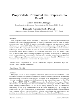 Propriedade Piramidal das Empresas no Brasil