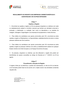 REGULAMENTO DO REGISTO DAS EMPRESAS