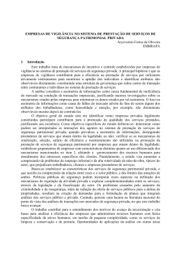 EMPRESAS DE VIGIL&Acirc;NCIA NO SISTEMA DE - PUC-SP