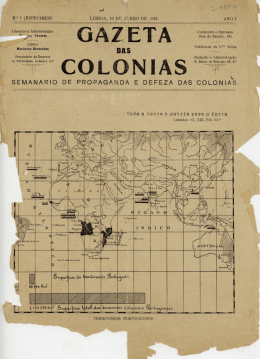 Gazeta das colonias : semanario de propaganda e defesa das