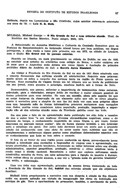 REVISTA no INSTITUTO `os Es`f`ruoos BRASILEIROS 97.