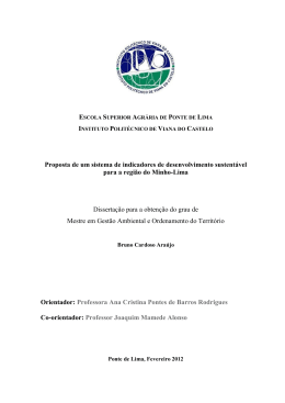 Proposta de um sistema de indicadores de desenvolvimento
