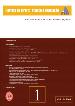 Revista de Direito Público e Regulação