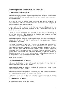 INSTITUI&Ccedil;&Otilde;ES DE DIREITO PUBLICO E PRIVADO 1