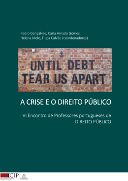 A CRISE E O DIREITO P&Uacute;BLICO