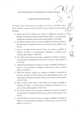 Acordo Constitutivo - C&acirc;mara Municipal da Maia